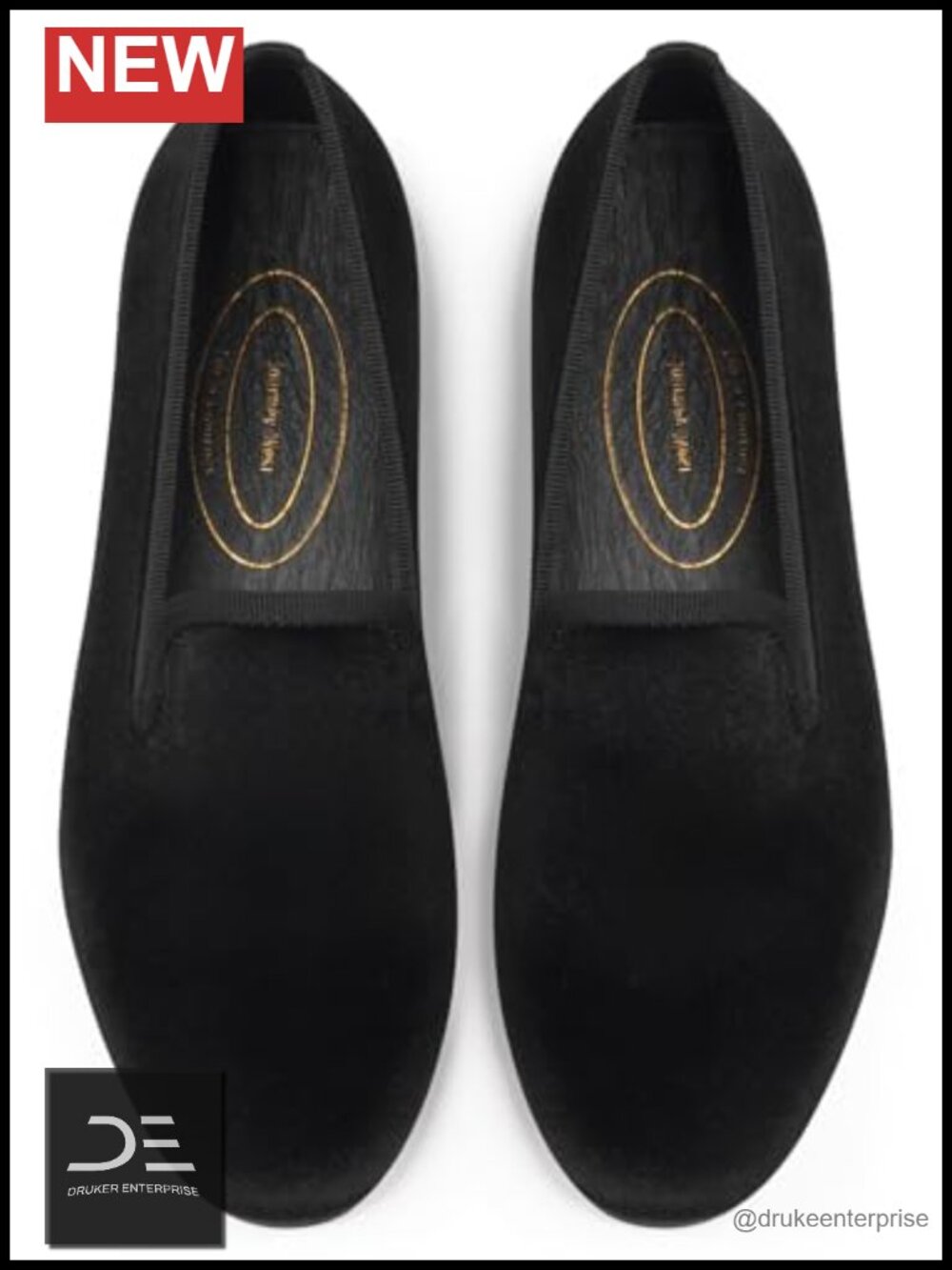 Women's Velvet Loafer Flat with Embroidery Slip-On Comfort Shoes
